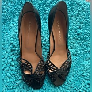Seigerson Morrison black leather heels